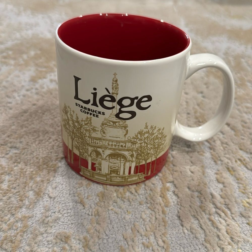 Starbucks LIEGE Belgium Global City Icon Collector Series Mug EUC rare cup